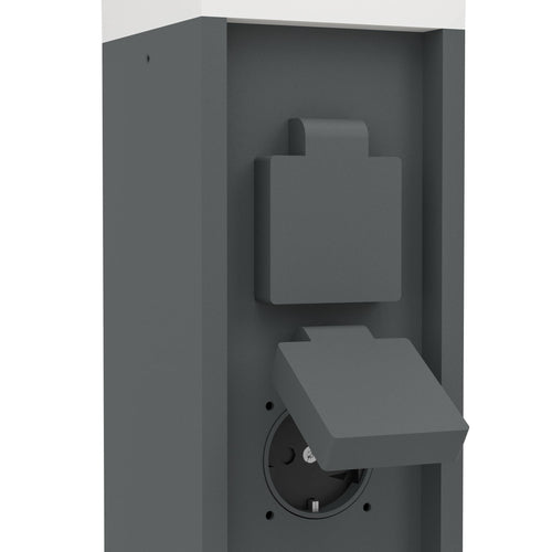 EGLO stopcontact zuil buiten Park5 - e27 - 50 cm - antraciet/wit