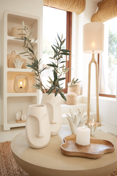 Light & Living pot FACE - 21x18x36cm - wit - vtwonen shop