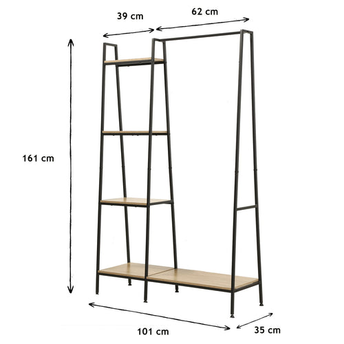 Calicosy - Garderobekast 1 lage plank LEXIE - 35x101x160 cm