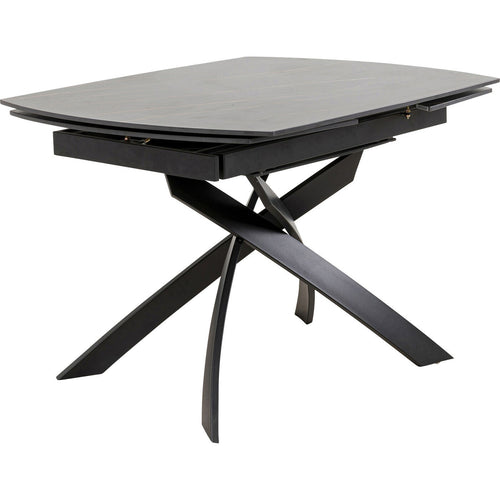 Kare Design Uitschuifbare eettafel Twist 180x90cm zwart