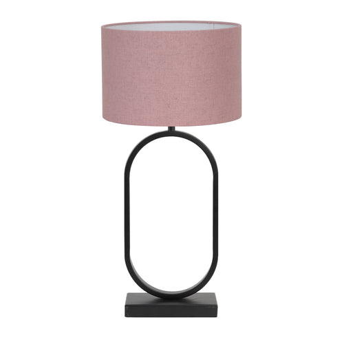 Light & Living tafellamp Jamiri/Livigno - zwart, roze - 30x30x67cm