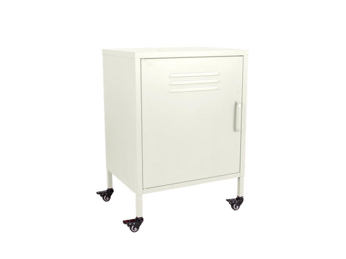 MaximaVida metalen lockerkastje Finn met wieltjes 52 x 40 x 67 cm ivoor - vtwonen shop