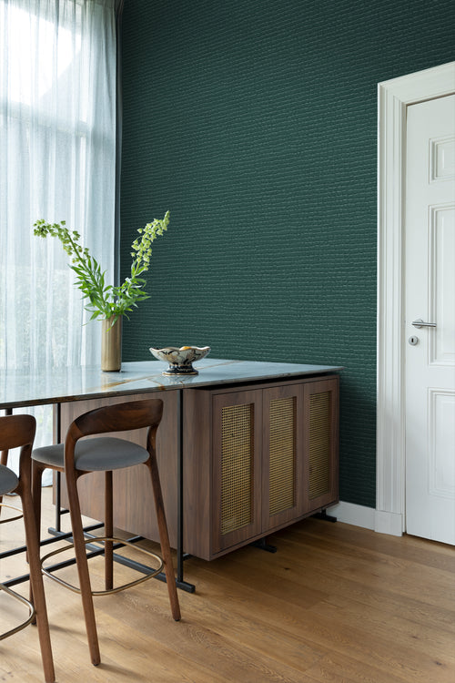 Origin Wallcoverings behang krokodillenhuid petrolblauw - 0,53 x 10,05 m - 347780 - vtwonen shop