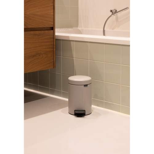 Brabantia NewIcon Pedaalemmer, 3 liter, kunststof binnenemmer - Soft Grey
