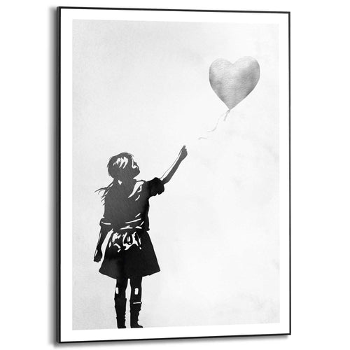 Reinders Balloon Girl schilderij -  zwart - hobbyruimte - 70x50cm