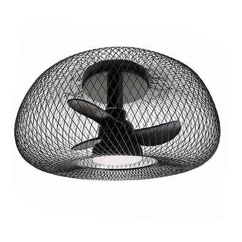 Ylumen plafondventilator Inno - 1 lichts - 46  x 26   cm - zwart