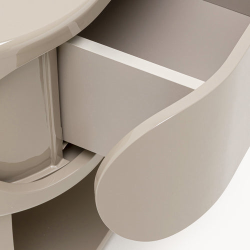 Kare Design Nachtkastje Groove taupe