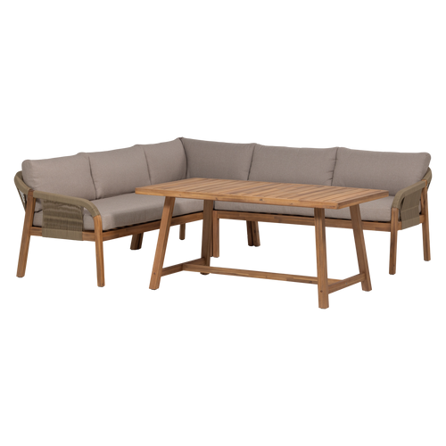 WOOOD loungeset tuin Taro - Acacia Hout - Naturel - 67x232x232