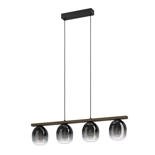 EGLO hanglamp Filago - e27 - 88 cm - zwart/bruin - vtwonen shop