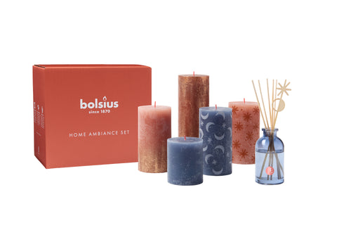 Bolsius gift set Secret Forest - rustieke kaarsen en geuren - vtwonen shop