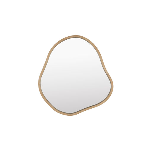 Housecraft Living Zem Spiegel/ Wandspiegel Organisch Bamboehout 77x65 cm - Beige - vtwonen shop