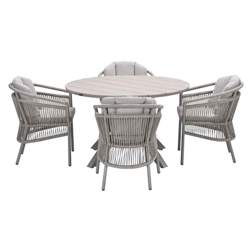 Garden Impressions tuinset Sorong - Tulli - taupe - Ø122x75 - 5-delig - vtwonen shop