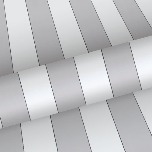 Sanders & Sanders behang strepen grijs en wit - 53 cm x 10.05 m - 640719