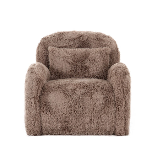 DÉJA Living Fauteuil Alta - Taupe Fluffy - Zithoogte 42cm