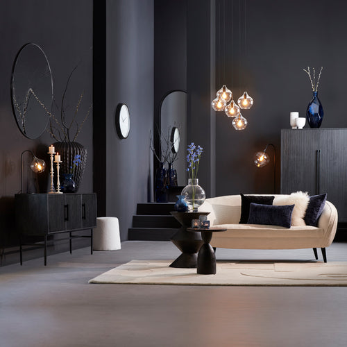 Light & Living spiegel  - zwart - 70x5x180 cm