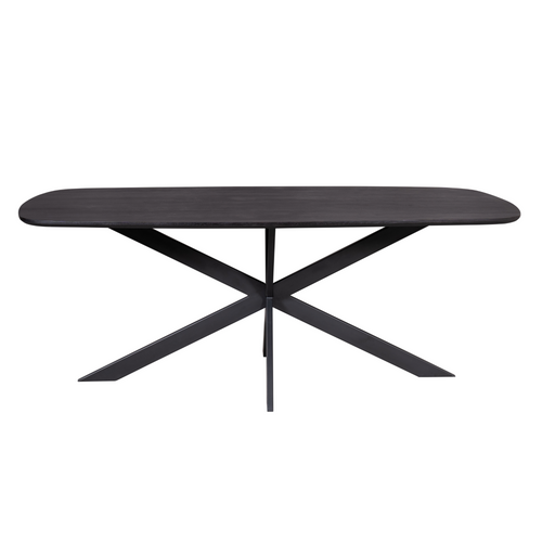 Starfurn  eettafel Elegance - zwart - 100x200x76cm - vtwonen shop