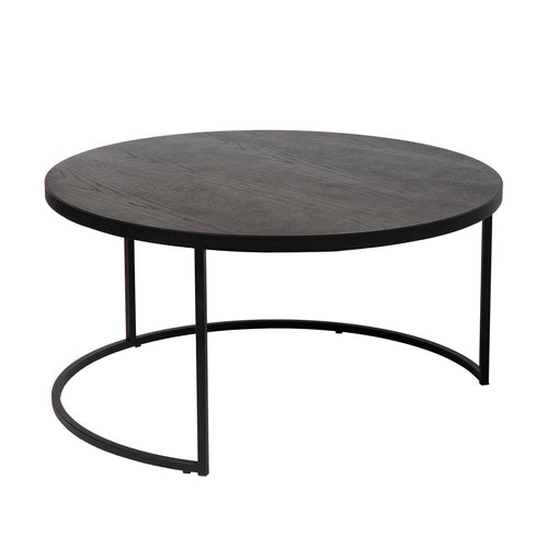 Atmooz salontafel Emir Ø80 - zwart - Ø 80 x H 40 cm