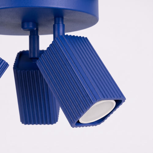 Sollux Lighting Plafondlamp RAYO 3P ultramarijn - 20x20x18cm