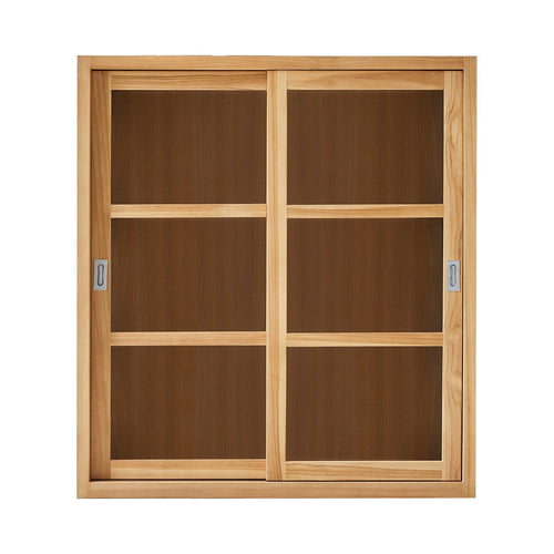 Tikamoon Massief teakhouten vitrinekast 120 cm - Naturel