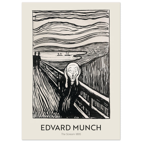 Artfulprints  Edvard Munch - The Scream 1895   poster 30x40 cm - vtwonen shop