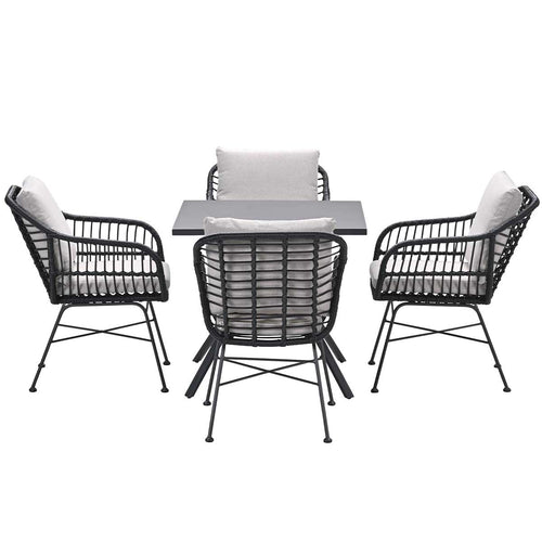 Garden Impressions tuinset Lucas - Rimini zwart - 5-delig