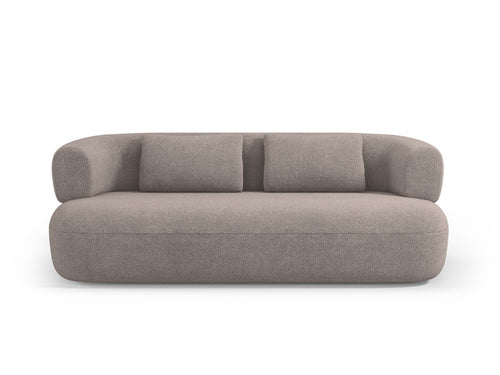 Micadoni Bank Jenny 3-zits, boucle, lichtbruin - 90x178x73cm