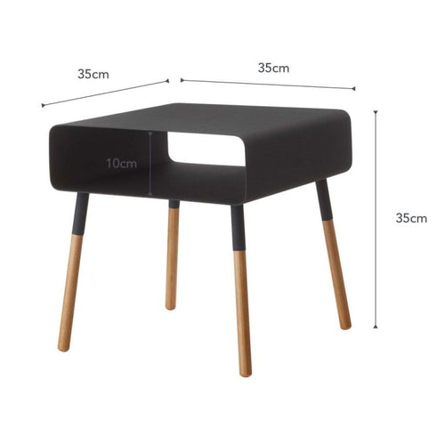 Yamazaki Bijzettafel Laag - Plain - Zwart - vtwonen shop