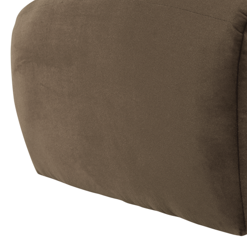 WOOOD poef Mojo Base - Velvet - Taupe - 45x84x64