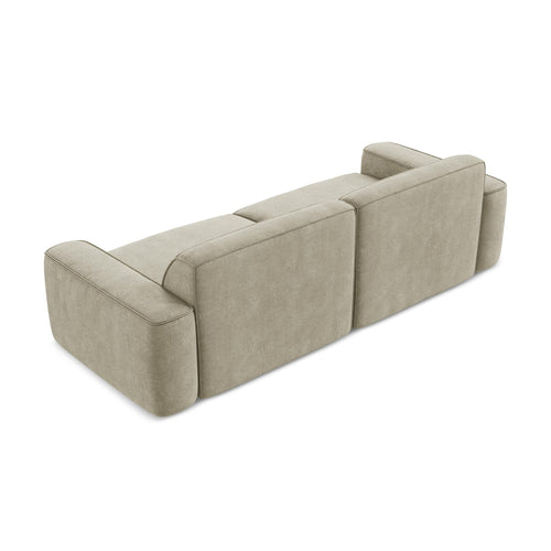 LaMiaSofa 4-zits bank Melissa - chenille stof - beige - 244x102x70