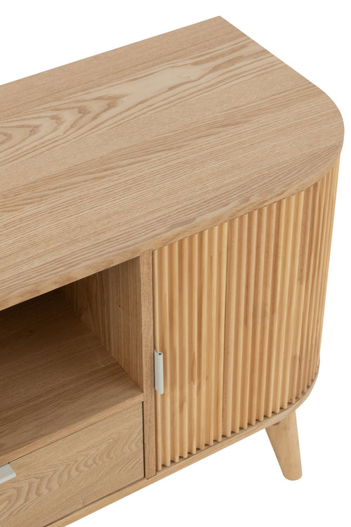 J-Line kast Rond - dennenhout - naturel - small