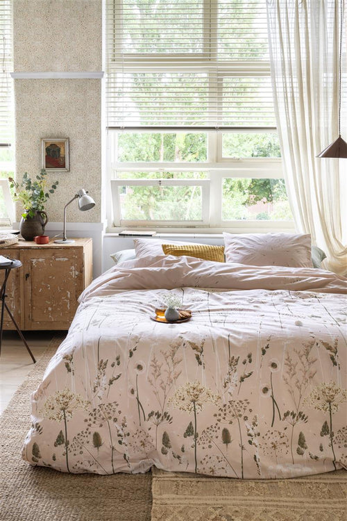 Ariadne at Home dekbedovertrek Wind - 240x200/220 cm - zacht roze - vtwonen shop