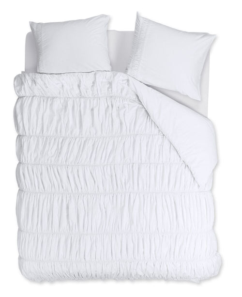 Rivièra Maison Dekbedovertrek Ruffle - 240 x 200/220 cm - Wit