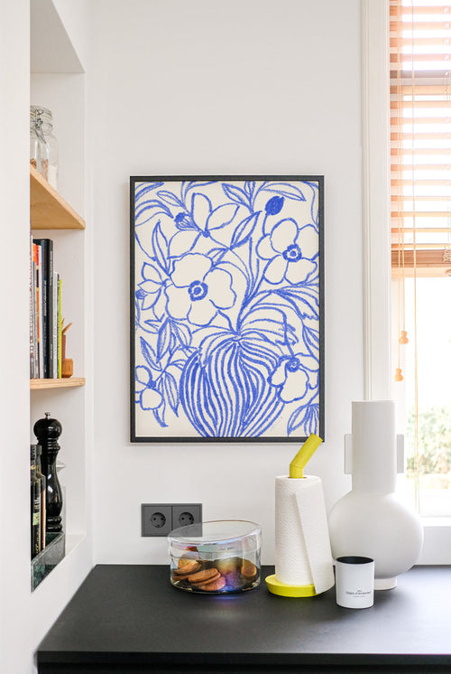 La Poire - Blue Poppies - PSTR studio Kunst Poster - vtwonen shop