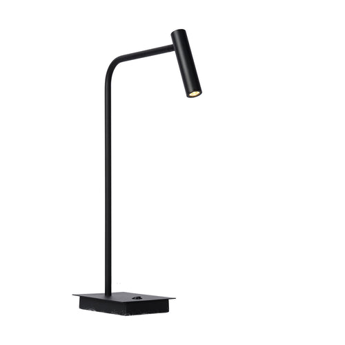 Atmooz tafellamp Pomery - zwart - 36 x 12 x H 49 cm - geïntegreerde led