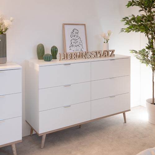Calicosy - Commode 6 laden - L120cm - Copenhague - 40x120x86,5 cm