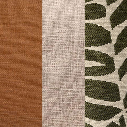 KUSSENSET - 3-delig - Desert Leaves - 45x45 cm, 30x50 cm - Inclusief binnenkussens - groen, beige, bruin