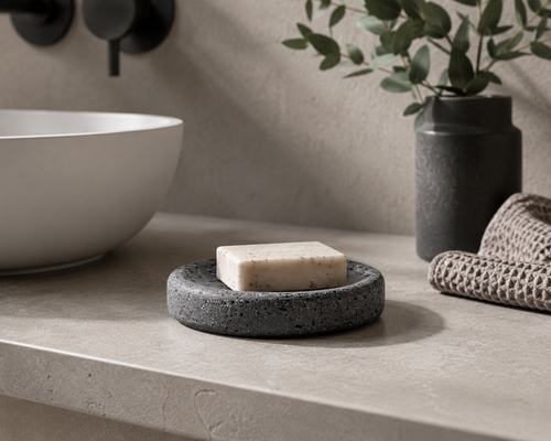 S|P Collection - Zeepschaal 11,5xH2cm antracite grey Suds