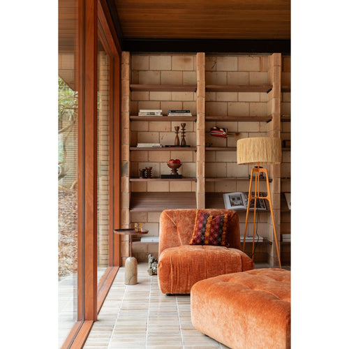 Dutchbone Afra Vloerlamp/ Staande lamp Oranje - vtwonen shop