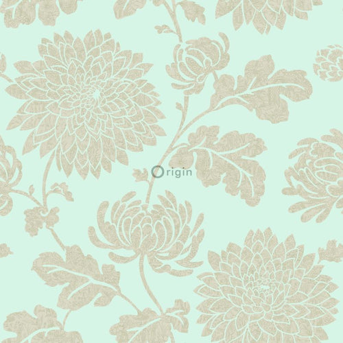 Origin Wallcoverings behang bloemen celadon groen - 53 cm x 10,05 m - 326148 - vtwonen shop