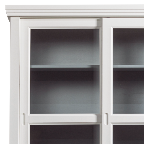 WOOOD vitrinekast Lagos - Grenen - Wit - 214x166x48
