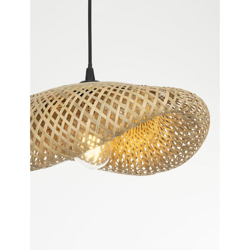 Nova Luce ADALINE 42 cm koepelvormige hanglamp voor plafond, natuurlijke fitting E27, 1x12W