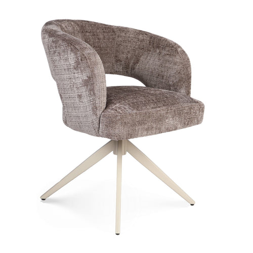 Starfurn Eetkamerstoel Demi - Taupe/Zand - Set van 2