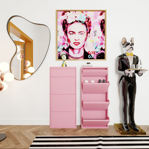 Kare Design Schoenenkast Caruso - roze - 3+1 laden - vtwonen shop
