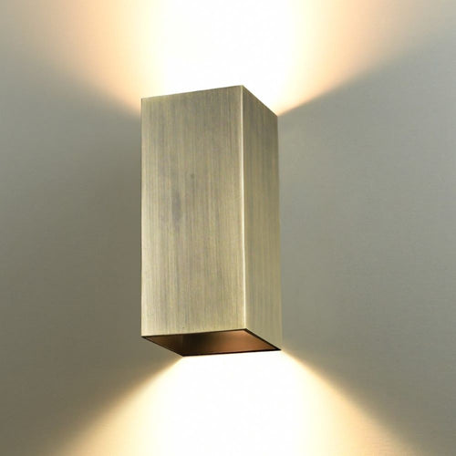 Artdelight wandlamp Dante - 2 lichts - 9  x 24   cm - brons