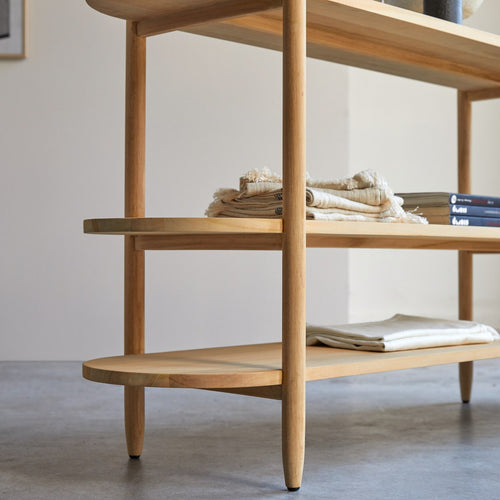 Tikamoon Massief teakhouten bijzettafel - Naturel - vtwonen shop