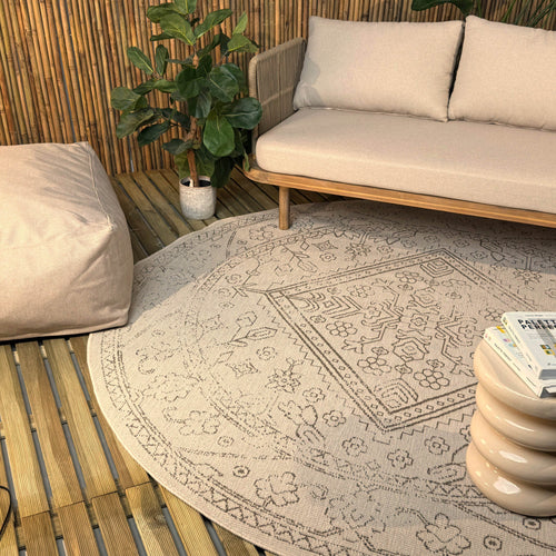 Rond buitenkleed Nova linnen - Interieur05 - 240 x 240 cm - vtwonen shop