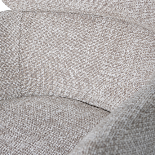 WOOOD eetkamerstoelen Fenne - Polyester - Naturel - Set van 6 - vtwonen shop