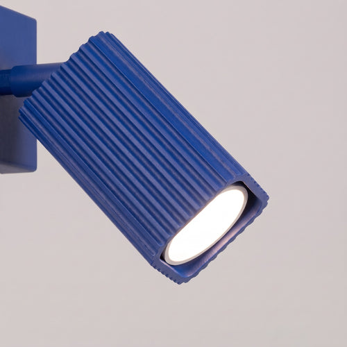 Sollux Lighting Wandlamp RAYO ultramarijn met schakelaar - 8x16x16cm
