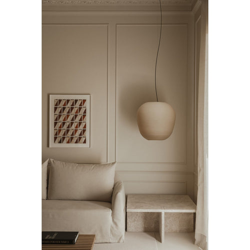 Faro TIERRA 52 cm koepel hangende plafondlamp naturel