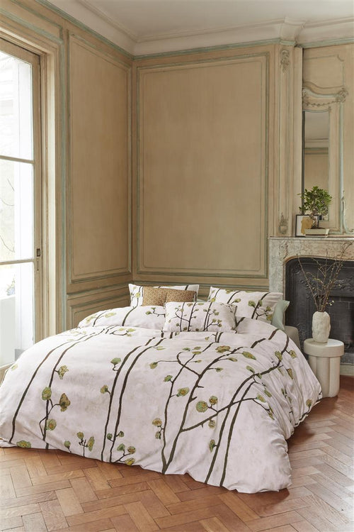 Beddinghouse x Van Gogh Museum Plum Blossoms dekbedovertrek - Eenpersoons - 140x200/220 cm - Zand